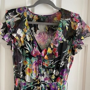 Lauren Ralph Lauren Silk Midi Dress